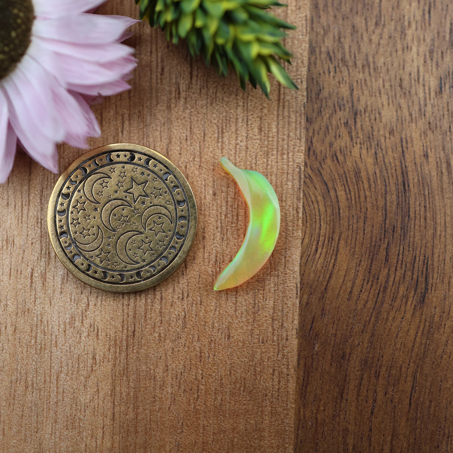 Aurora Opal Cabochon - approx. 18 x 4 x 3.2 mm