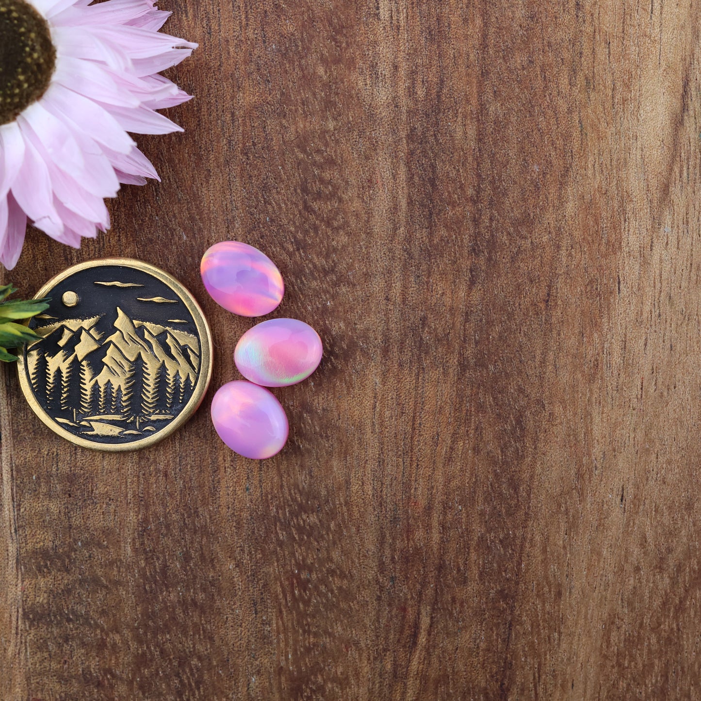 Aurora Opal Cabochon Set of 3 - approx. 9 x 7 mm