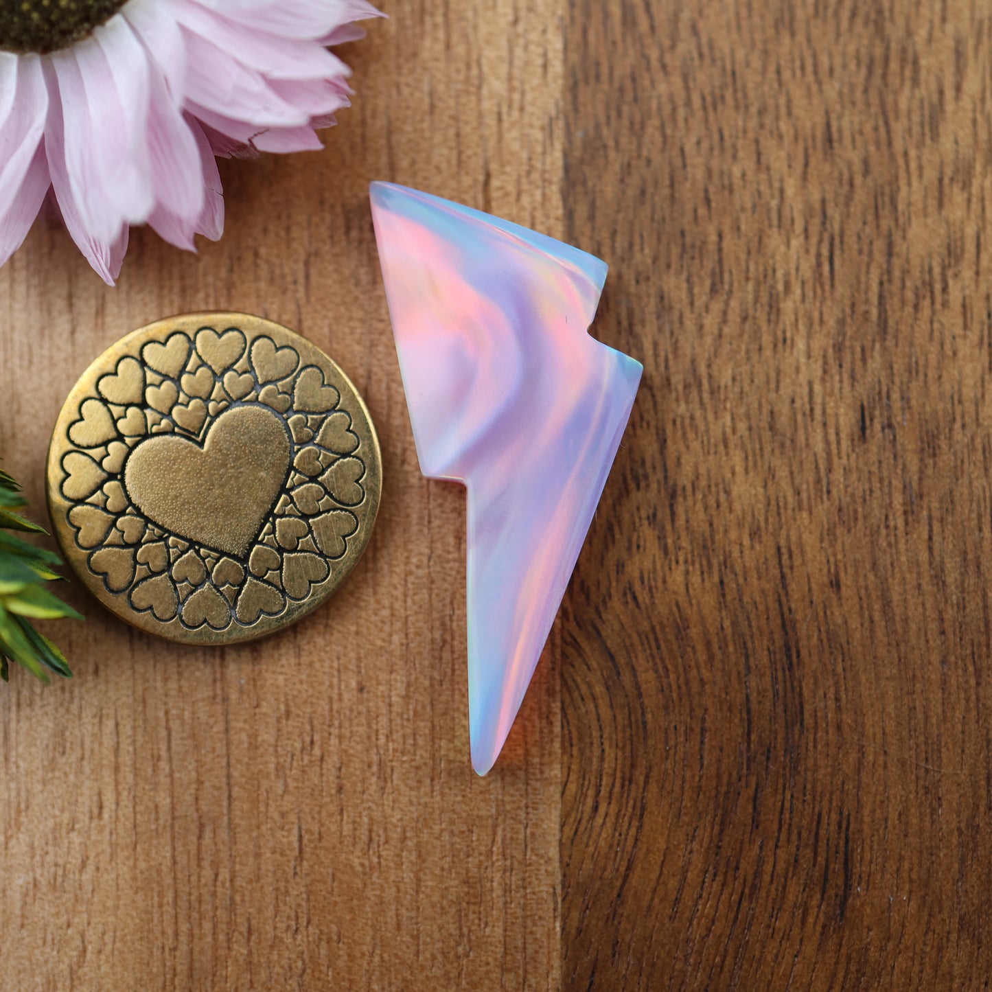 Aurora Opal Cabochon - approx. 36 x 19 x 4.2 mm