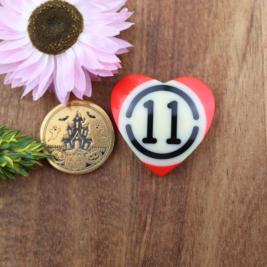 Pool Ball Cabochon - approx. 26 x 27 x 7.6 mm