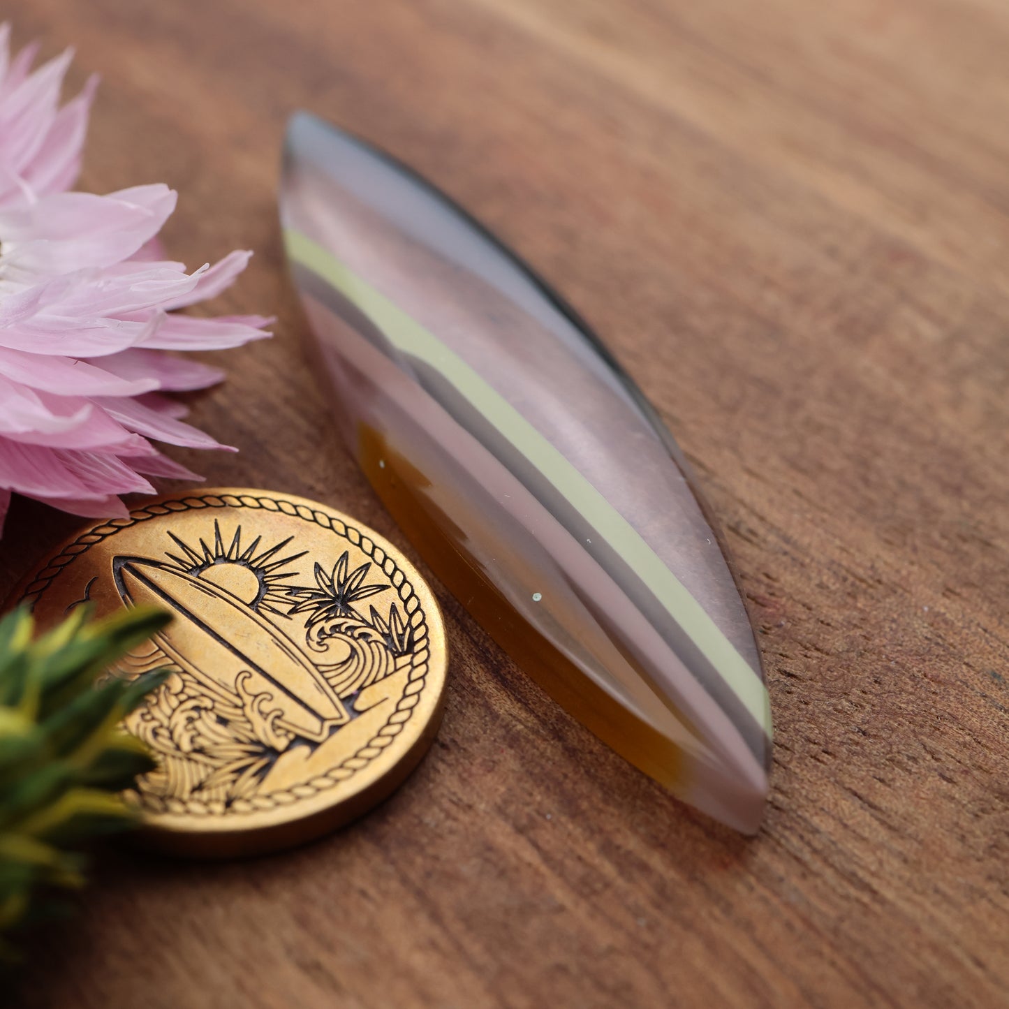 Californian Surfite Cabochon - approx. 53 x 14 x 5.5 mm