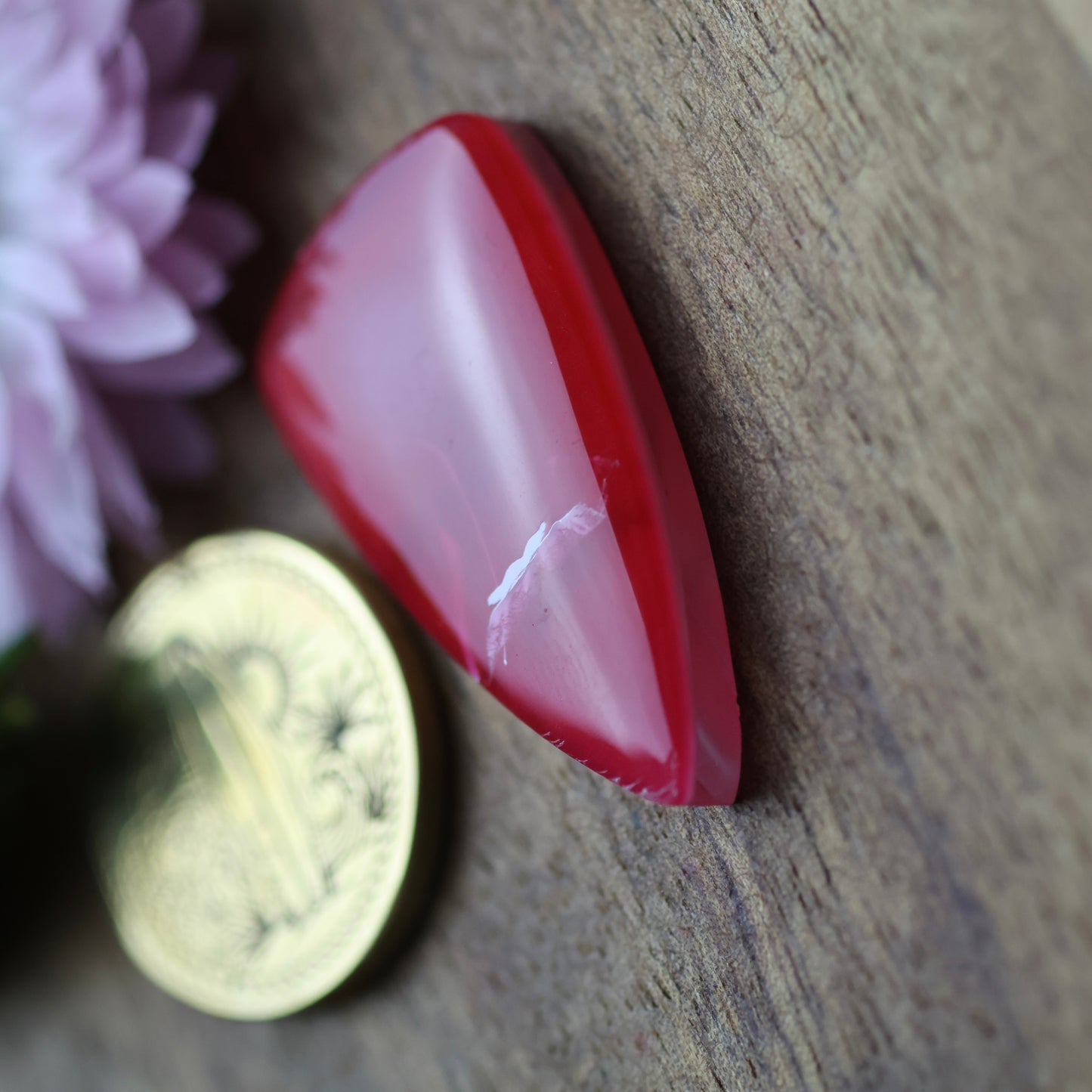 Gower Surfite Cabochon - approx. 30 x 16 x 4.8 mm