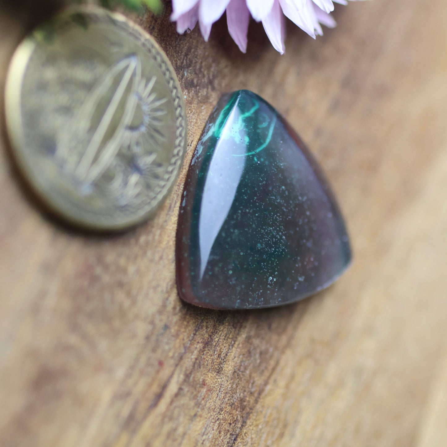 Gower Surfite Cabochon - approx. 21 x 21 x 4.7 mm