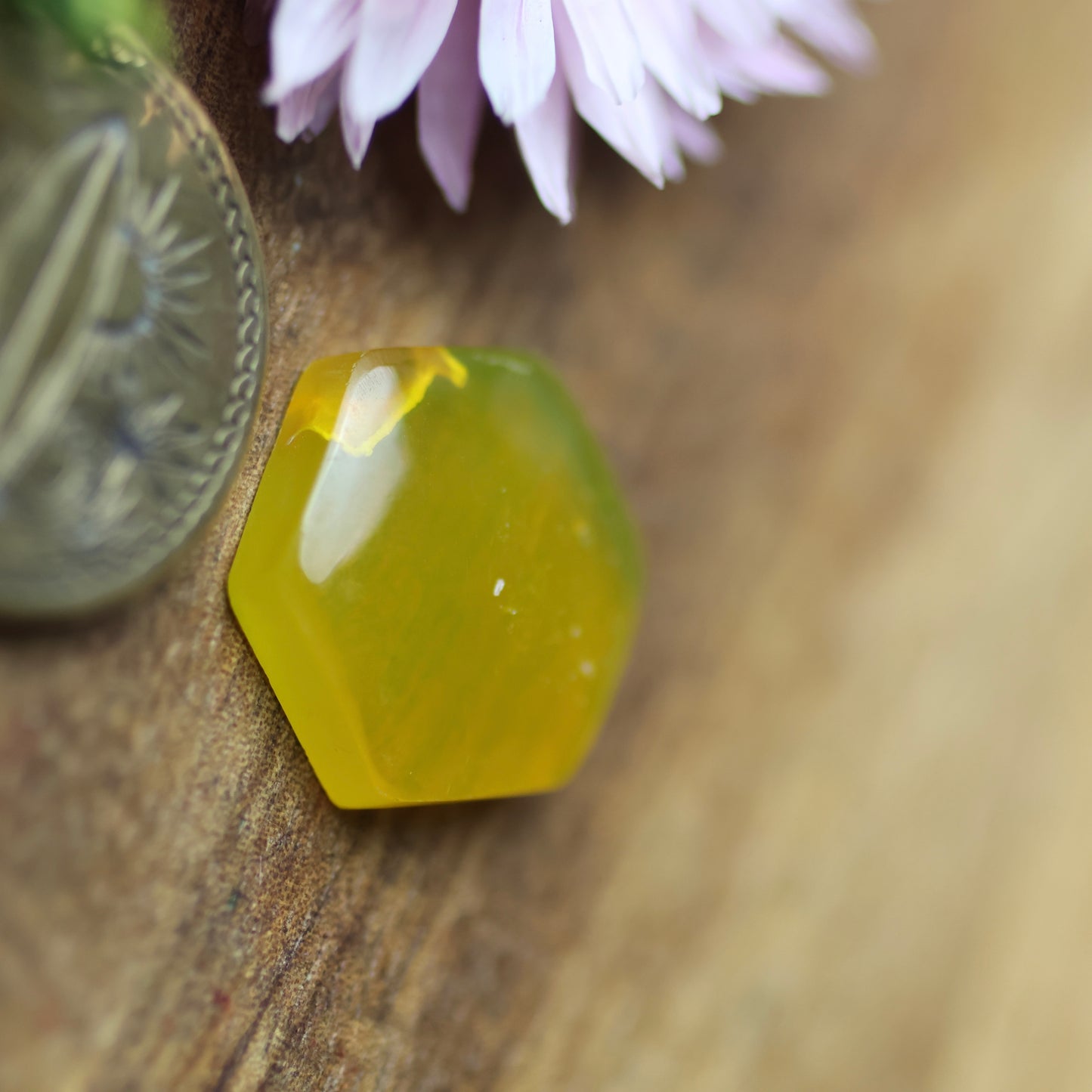 Gower Surfite Cabochon - approx. 15 x 17 x 4.5 mm