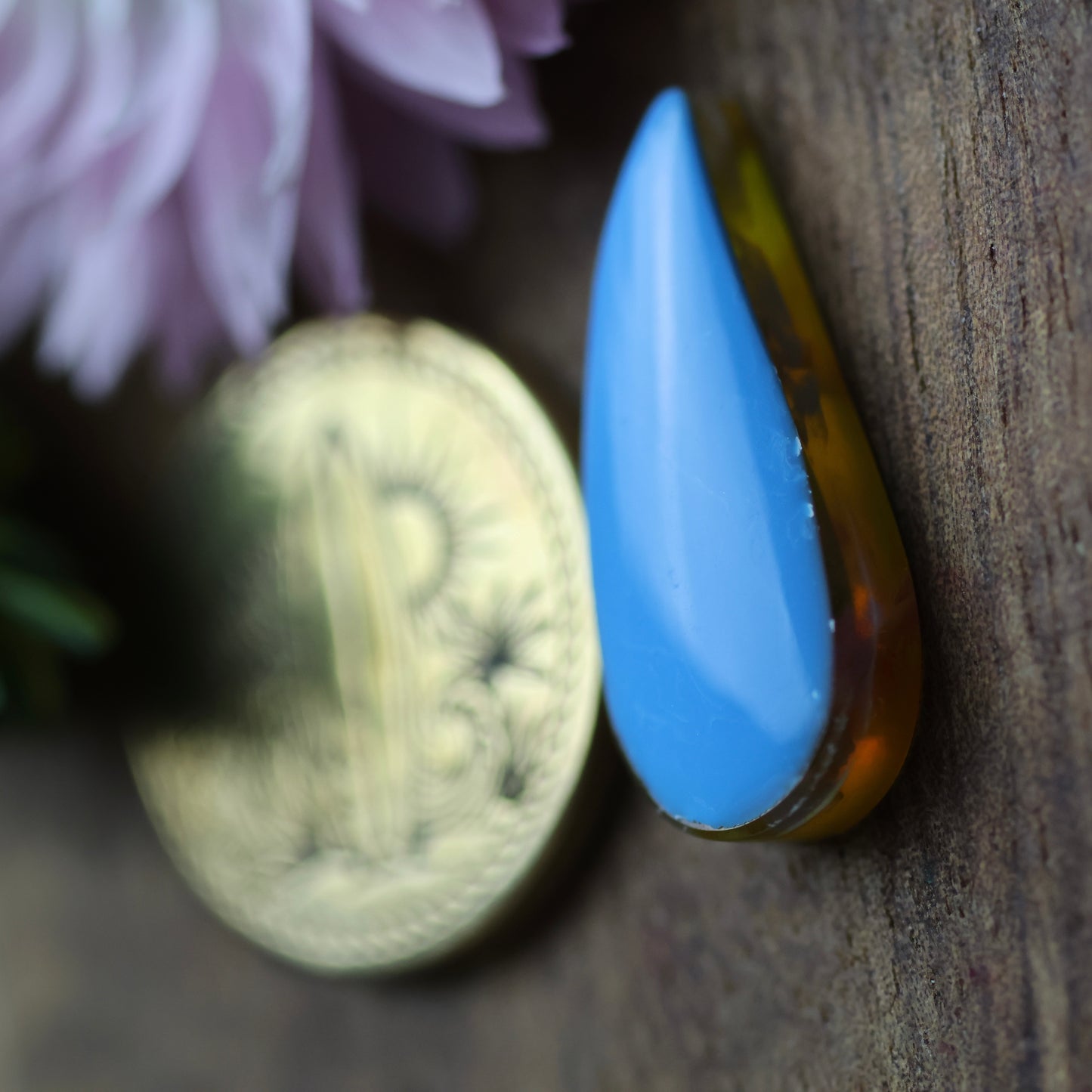 Gower Surfite Cabochon - approx. 22 x 9 x 4.6 mm