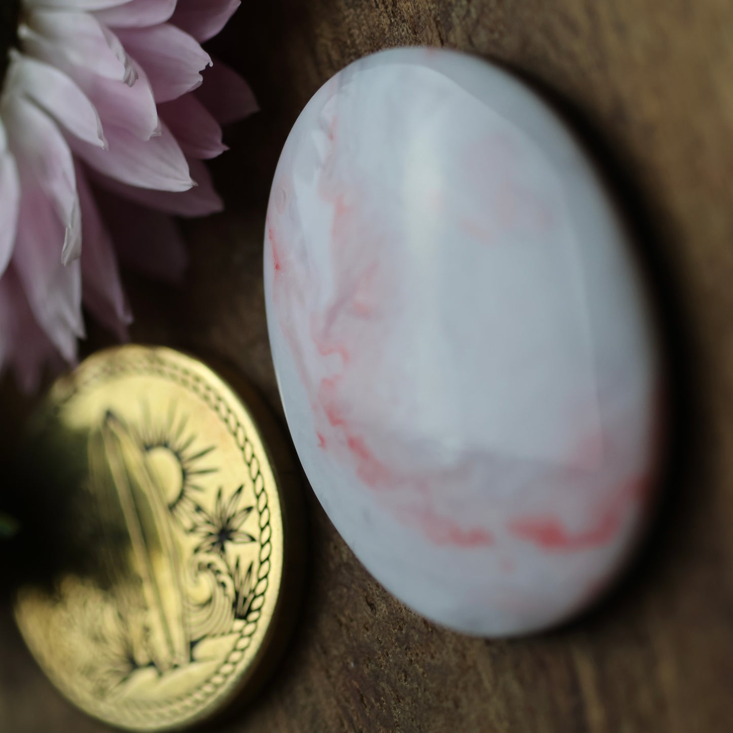Gower Surfite Cabochon - approx. 29 x 22 x 4.8 mm