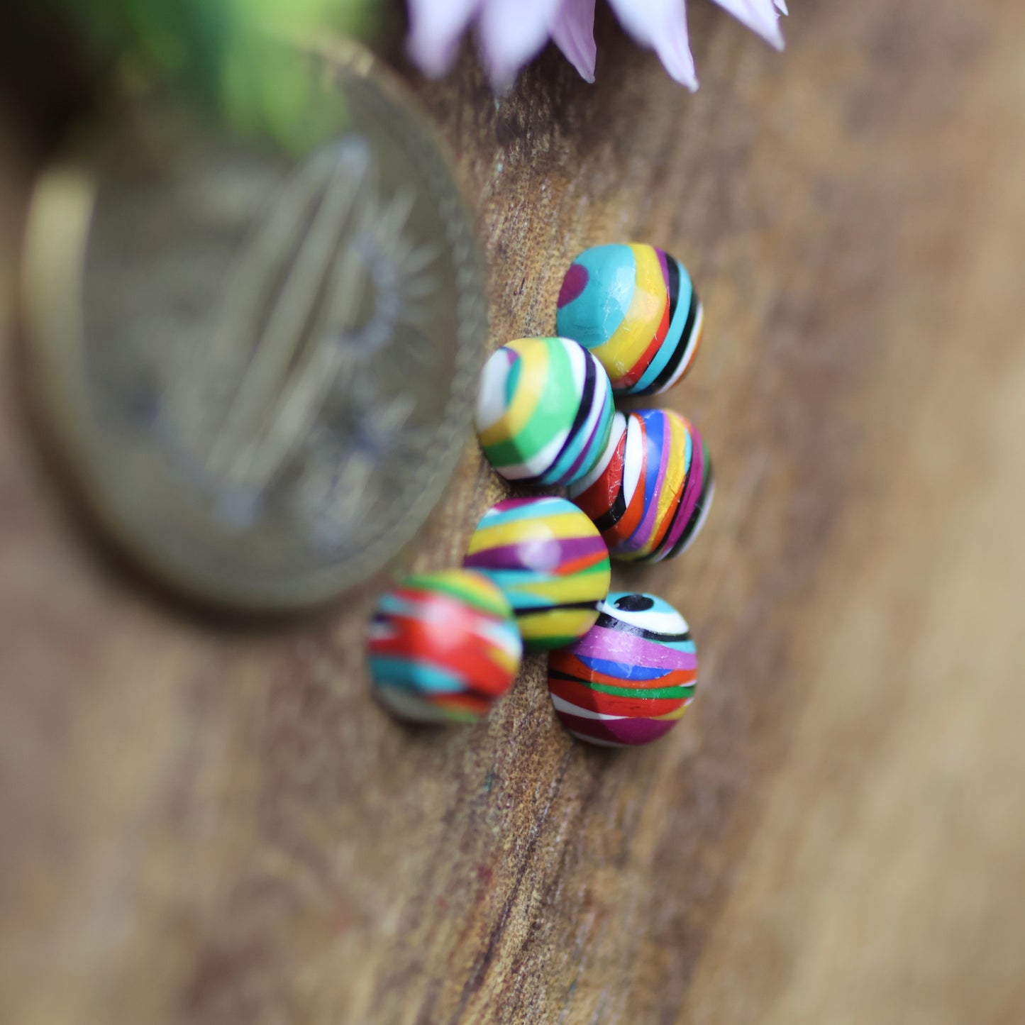 Oregon Surfite Cabochon Set of 6 - approx. 5 x 5 mm
