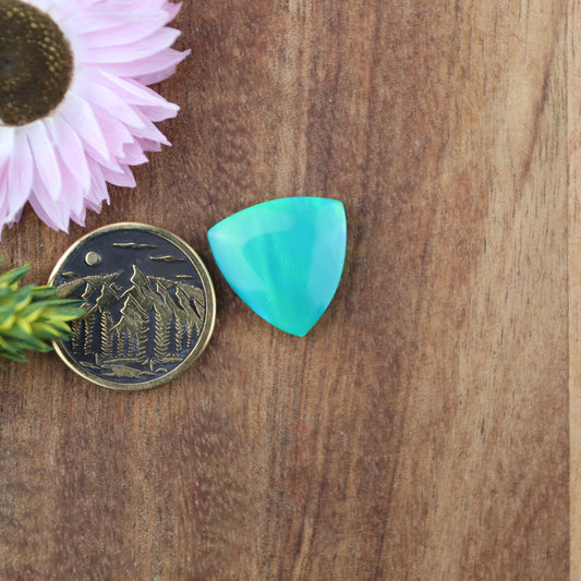 Aurora Opal Cabochon - approx. 16 x 16 x 4.8 mm