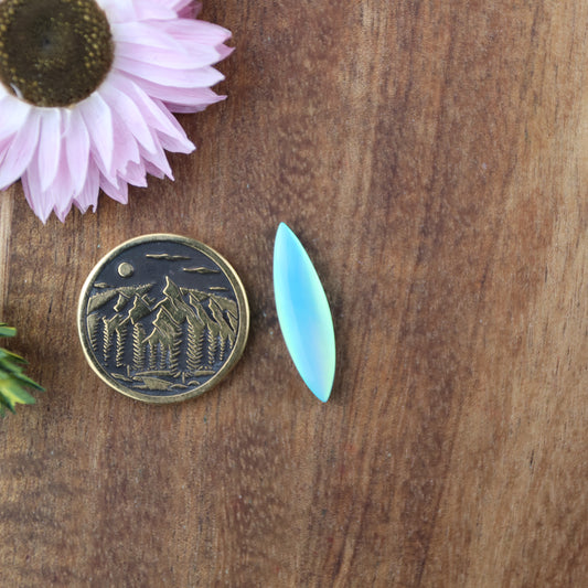 Aurora Opal Cabochon - approx. 21 x 6 x 3.4 mm