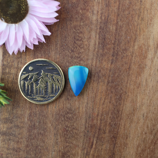 Aurora Opal Cabochon - approx. 13 x 9 x 3.9 mm