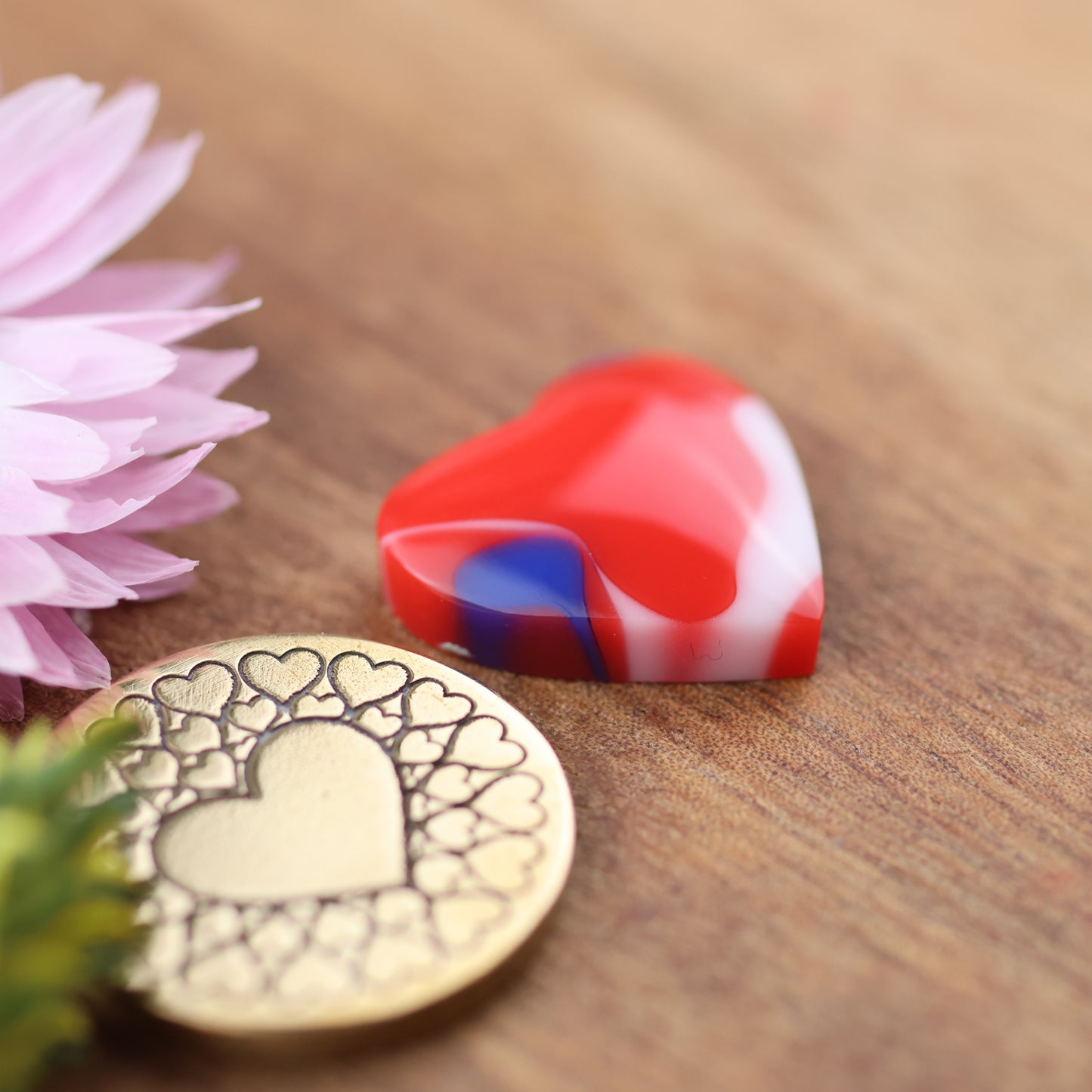 Acrylic Cabochon - approx. 17 x 17 x 4.8 mm