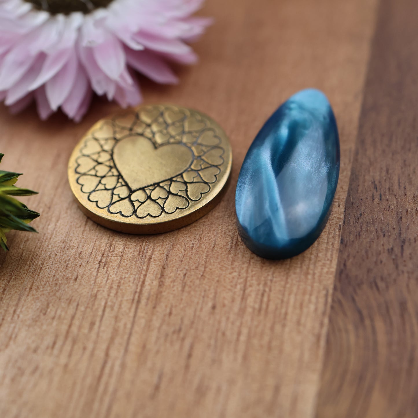 Bowlerite Cabochon - approx. 25 x 11 x 4.6 mm