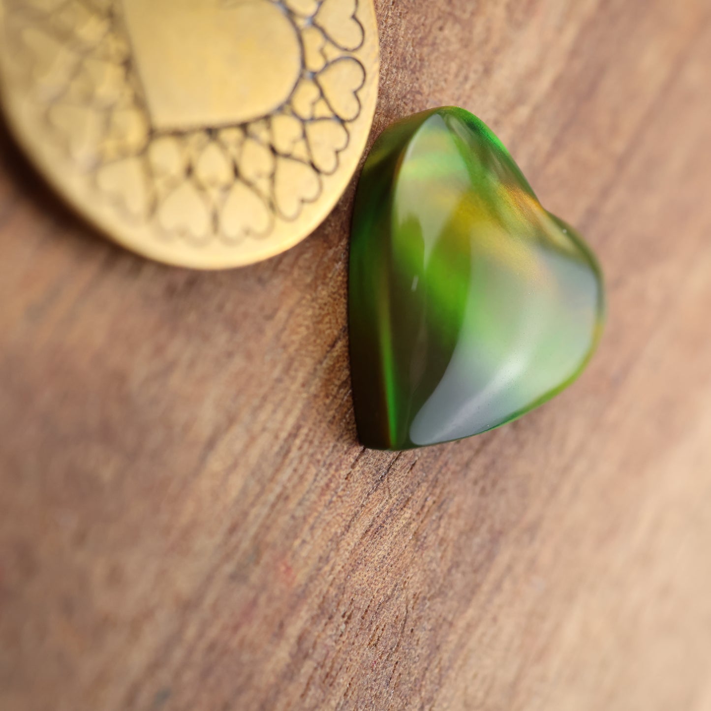 Aurora Opal Cabochon - approx. 16 x 17 x 4.6 mm