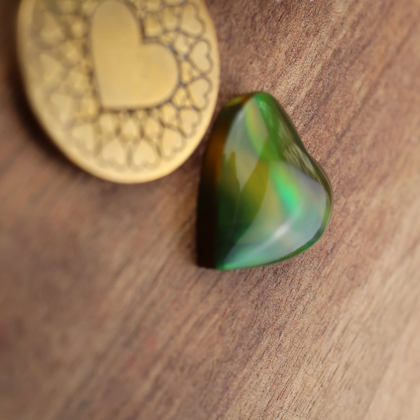 Aurora Opal Cabochon - approx. 17 x 17 x 4.5 mm