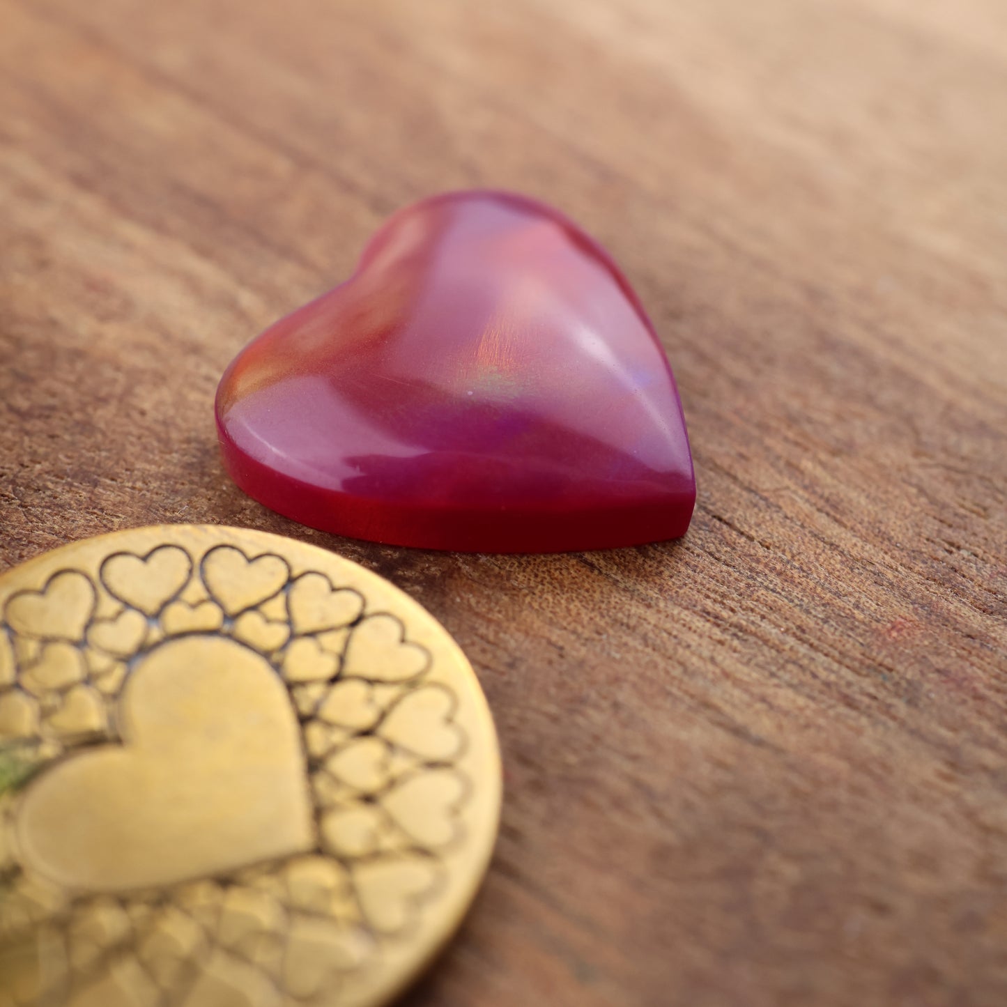 Aurora Opal Cabochon - approx. 17 x 17 x 4.4 mm