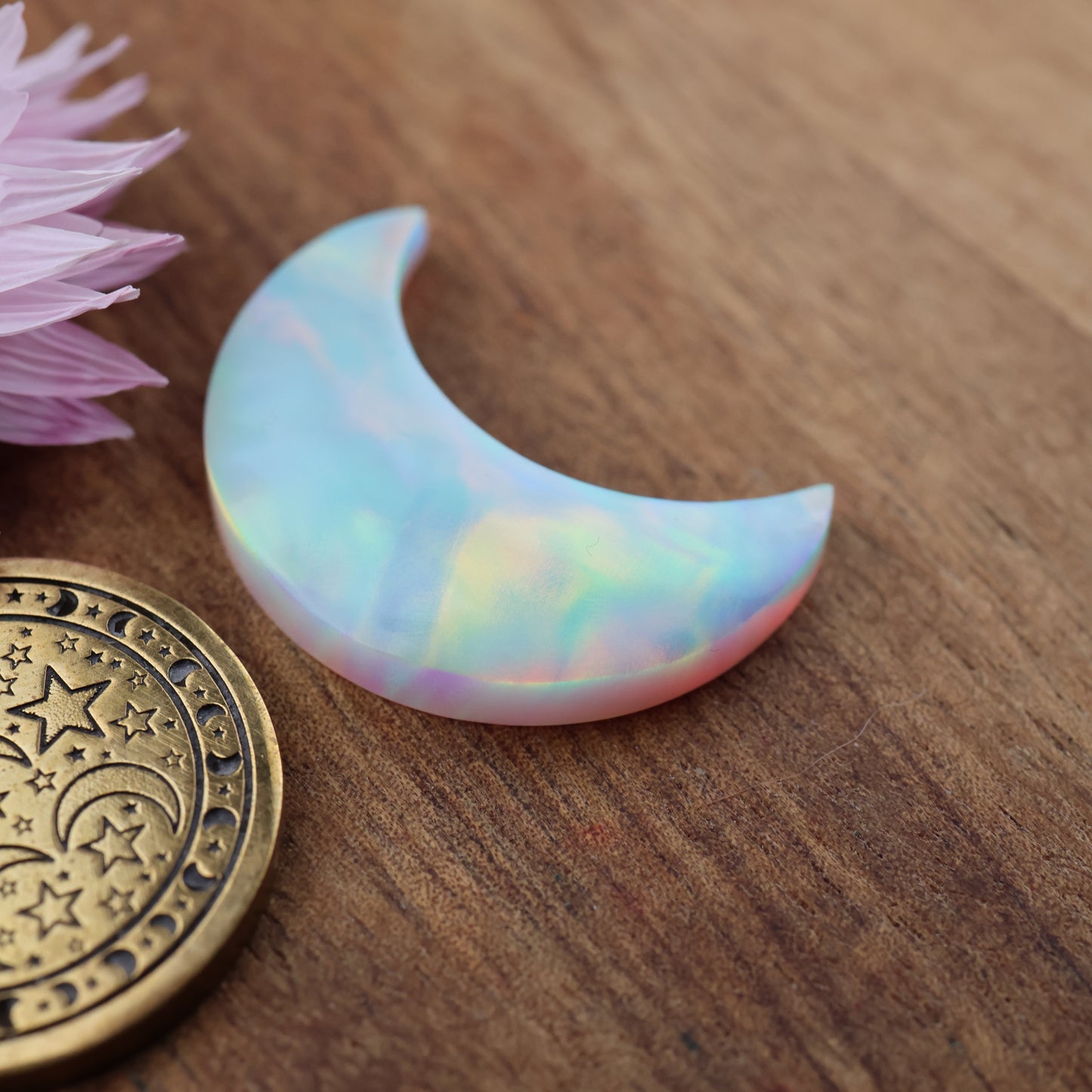 Aurora Opal Cabochon - approx. 25 x 17 x 4.3 mm