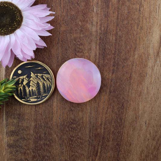 Aurora Opal Cabochon - approx. 20 x 20 x 4.7 mm