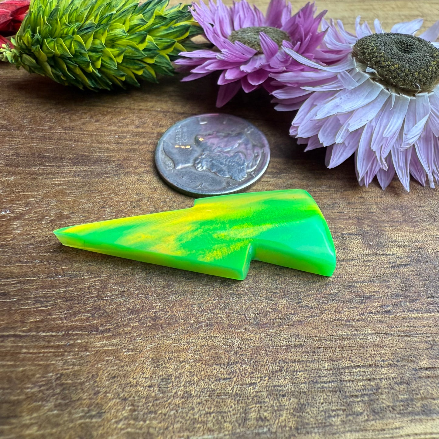 Aurora Opal Cabochon - approx. 35 x 12 x 4.6 mm
