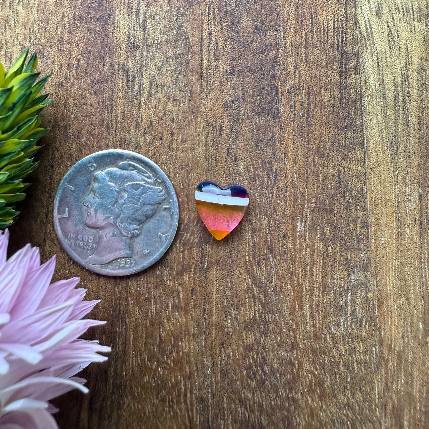 Gower Surfite Cabochon - approx. 8 x 7 x 3.4 mm