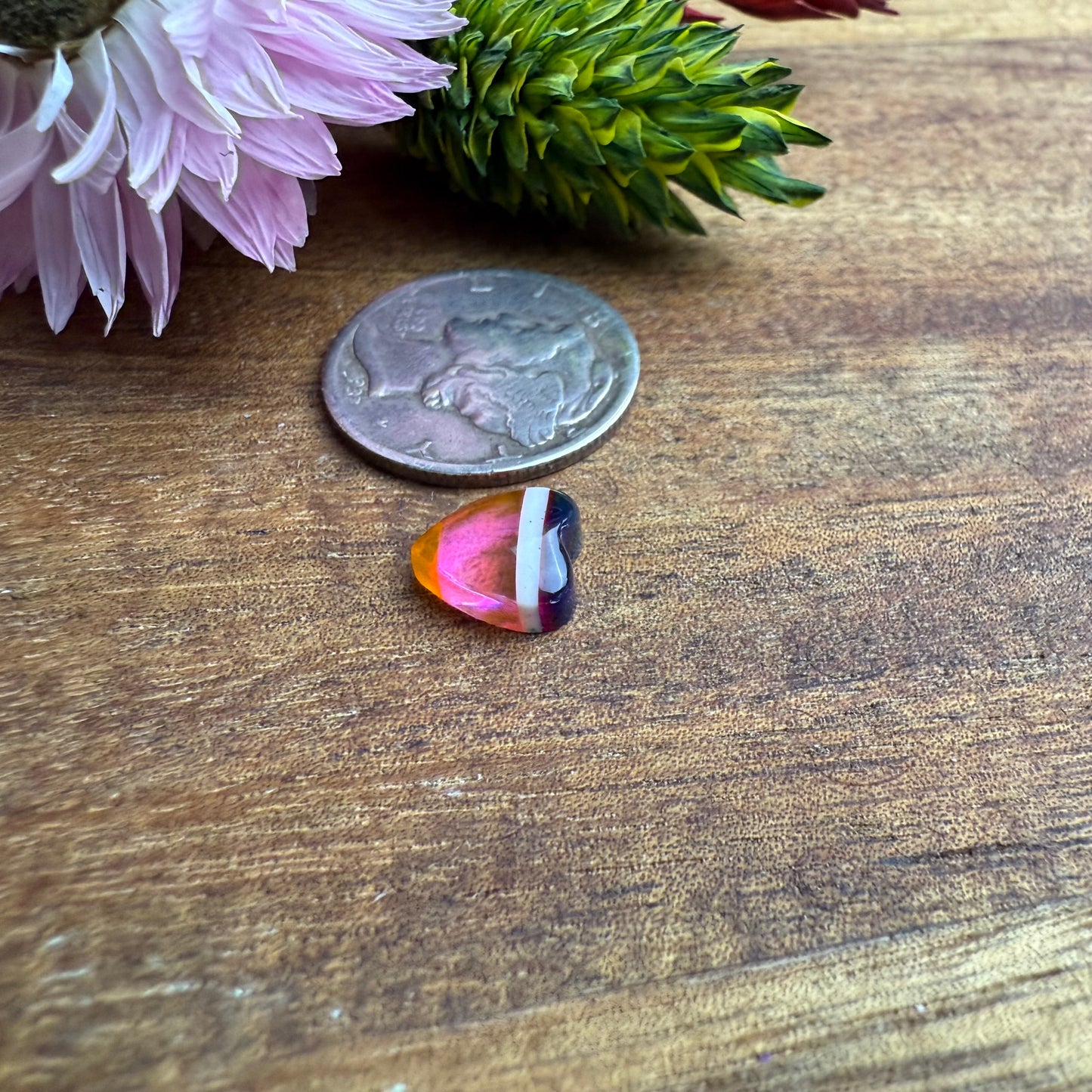 Gower Surfite Cabochon - approx. 8 x 7 x 3.4 mm