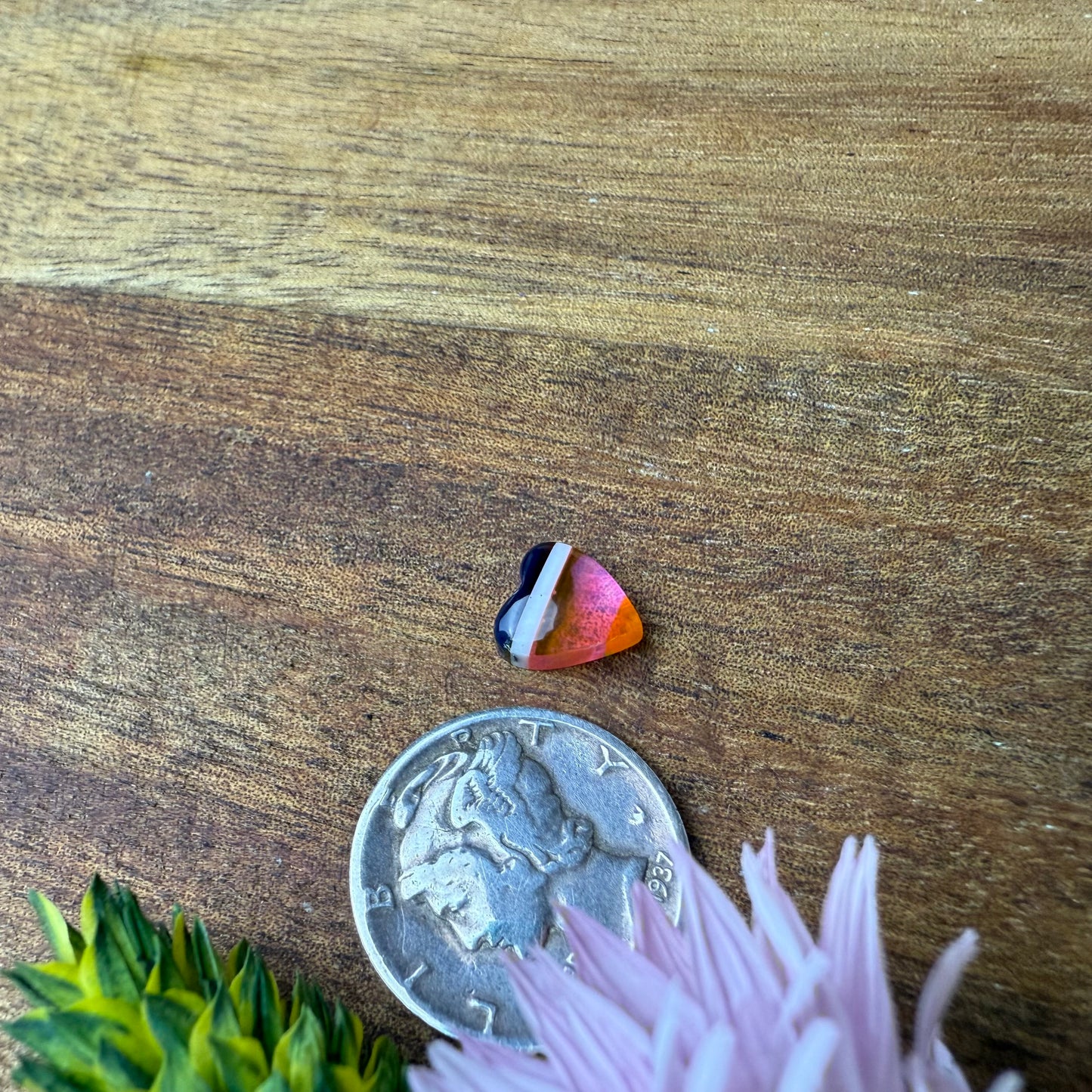Gower Surfite Cabochon - approx. 8 x 7 x 3.4 mm
