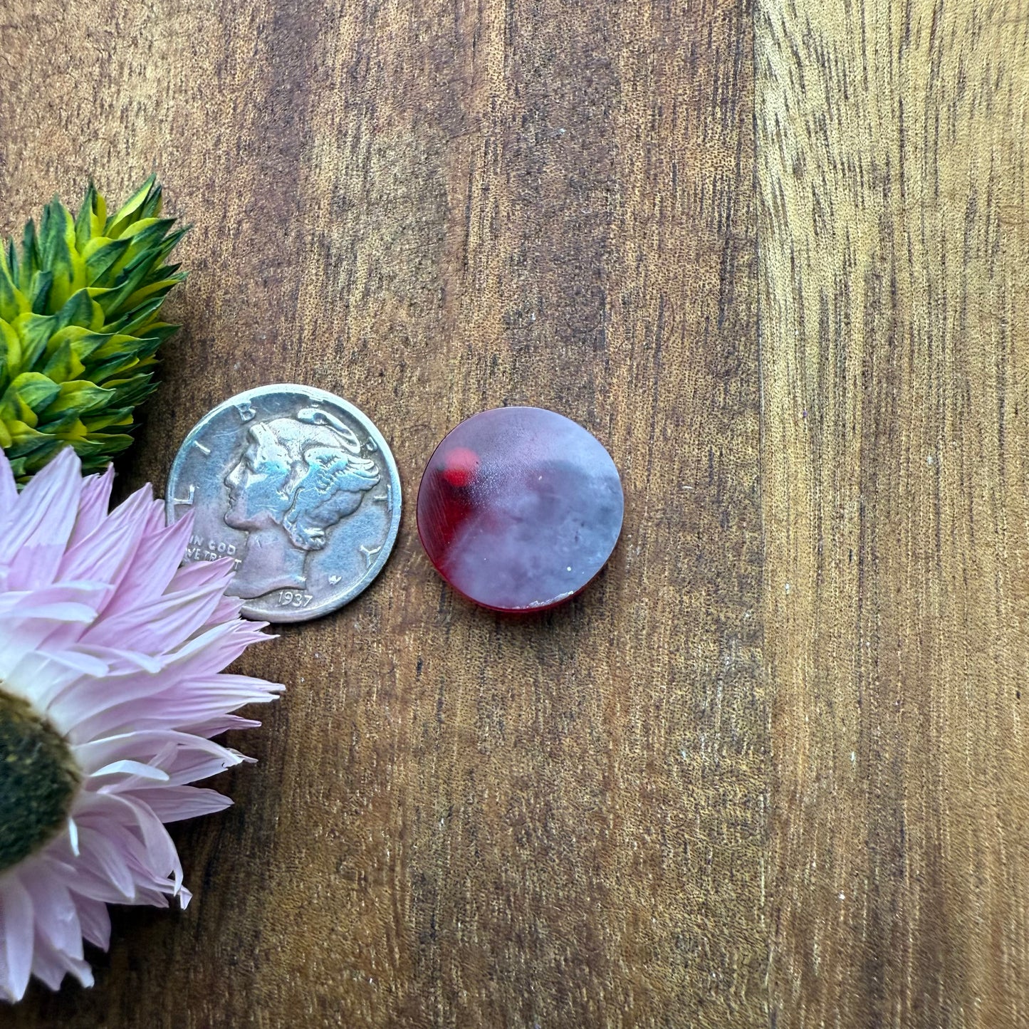 Gower Surfite Cabochon - approx. 15 x 15 x 5.3 mm
