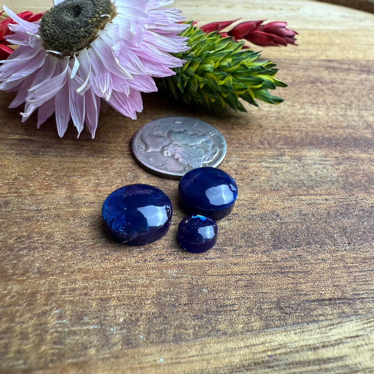 Gower Surfite Cabochon Set of 3 - Mixed Size