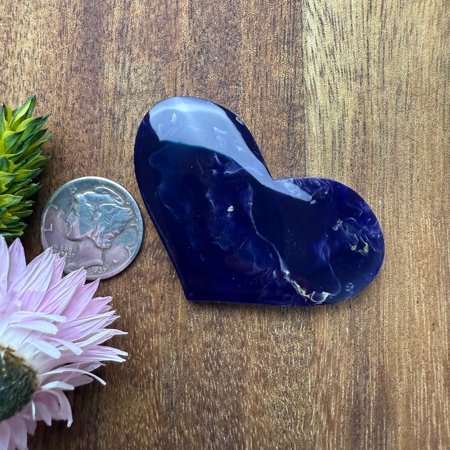 Gower Surfite Cabochon - approx. 46 x 30 x 5.3 mm