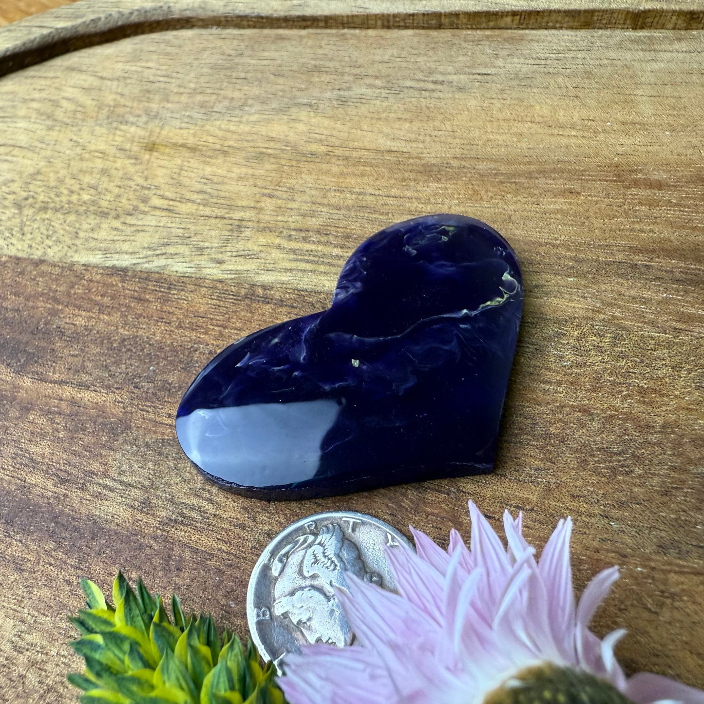 Gower Surfite Cabochon - approx. 46 x 30 x 5.3 mm