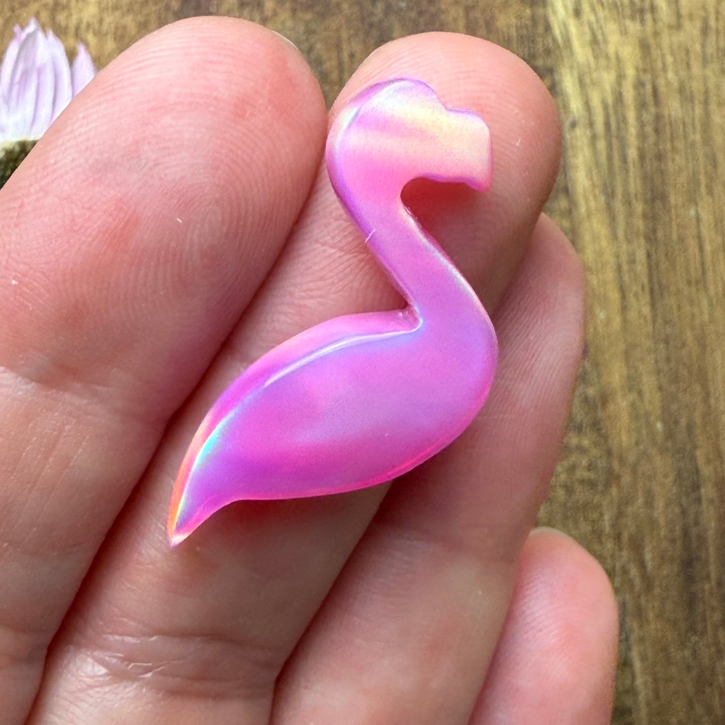 Aurora Opal Cabochon - approx. 22 x 20 x 4.4 mm