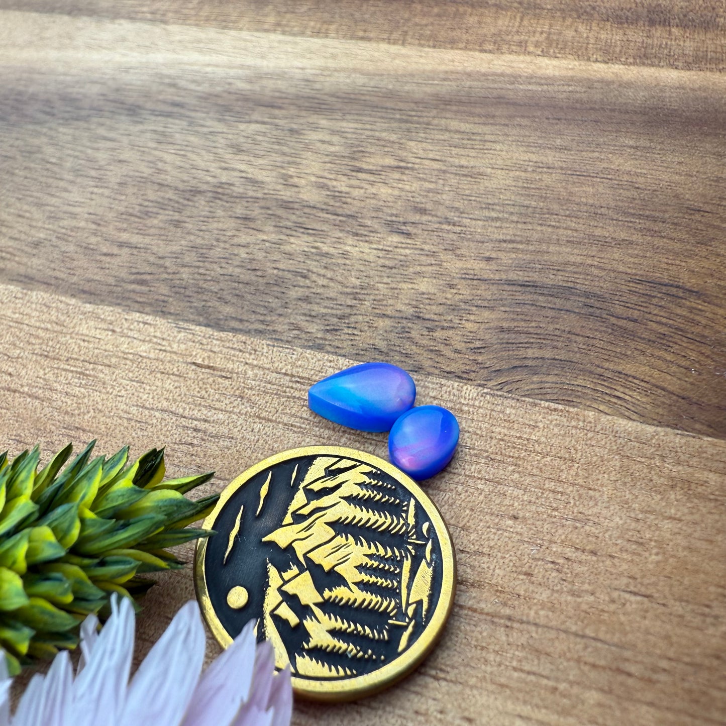 Aurora Opal Cabochon Set of 2 - Mixed Size