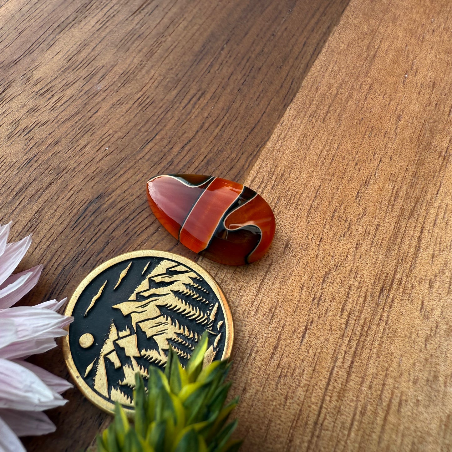 Acrylic Cabochon - approx. 18 x 11 x 4.1 mm