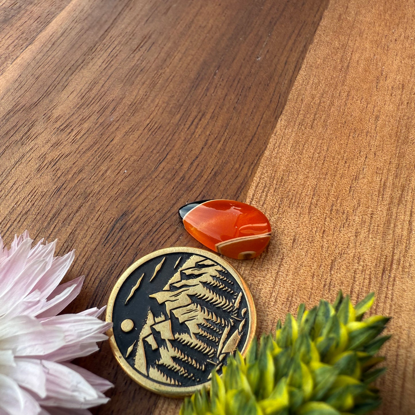 Acrylic Cabochon - approx. 14 x 8 x 3.6 mm