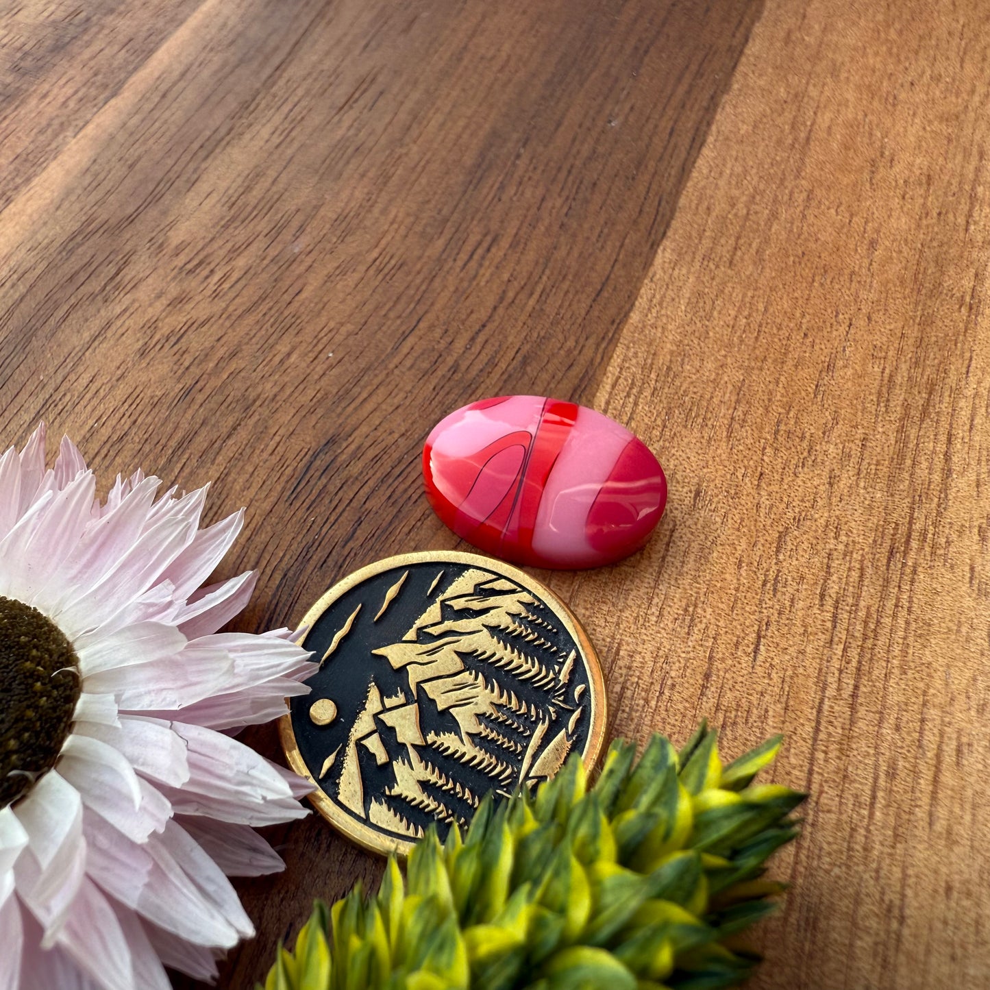 Acrylic Cabochon - approx. 17 x 12 x 4.3 mm