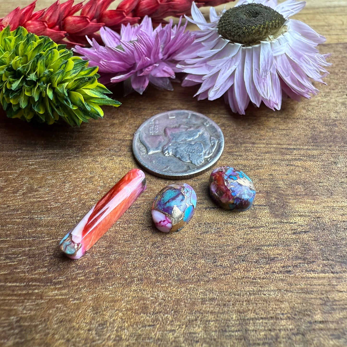 Kingman Composite Cabochon Set of 3 - Mixed Size