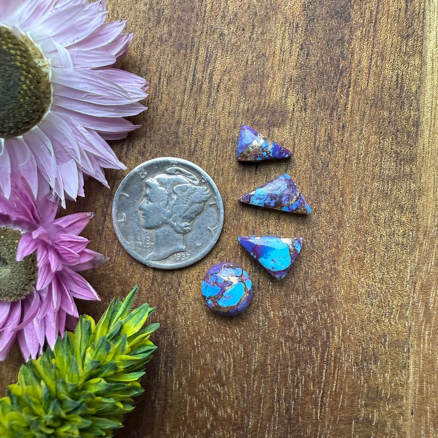 Kingman Composite Cabochon Set of 4 - Mixed Size