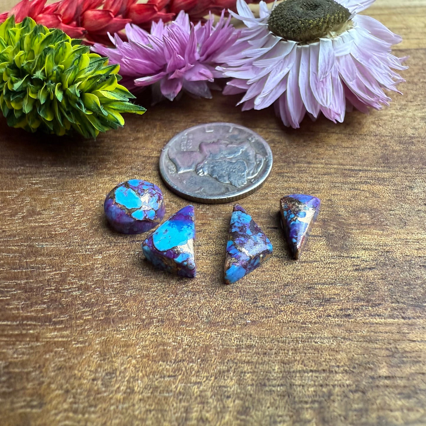 Kingman Composite Cabochon Set of 4 - Mixed Size