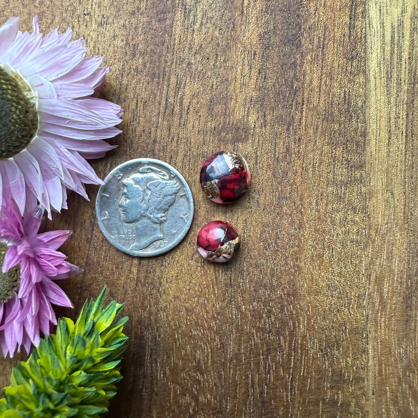 Kingman Composite Cabochon Set of 2 - Mixed Size