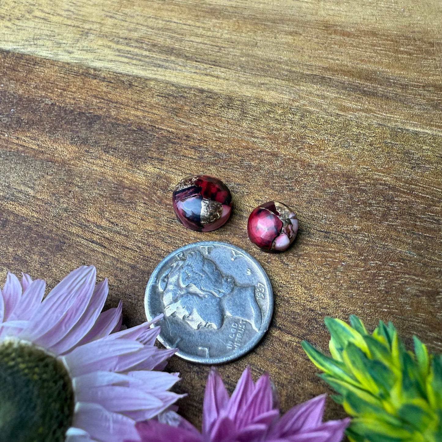 Kingman Composite Cabochon Set of 2 - Mixed Size