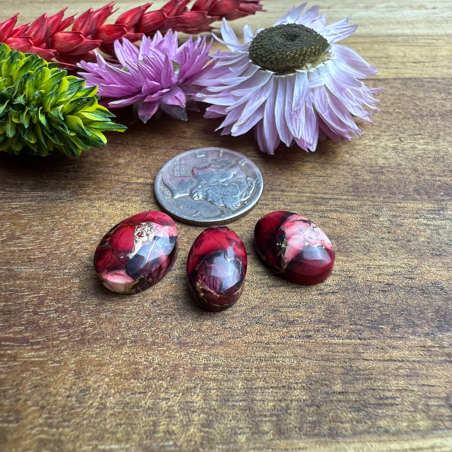 Kingman Composite Cabochon Set of 3 - Mixed Size