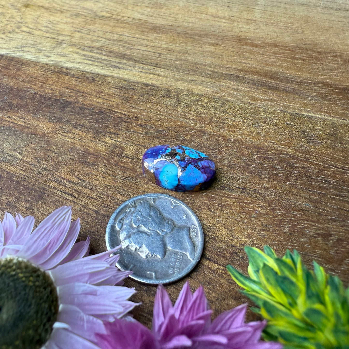 Kingman Composite Cabochon - approx. 15 x 10 x 4.9 mm