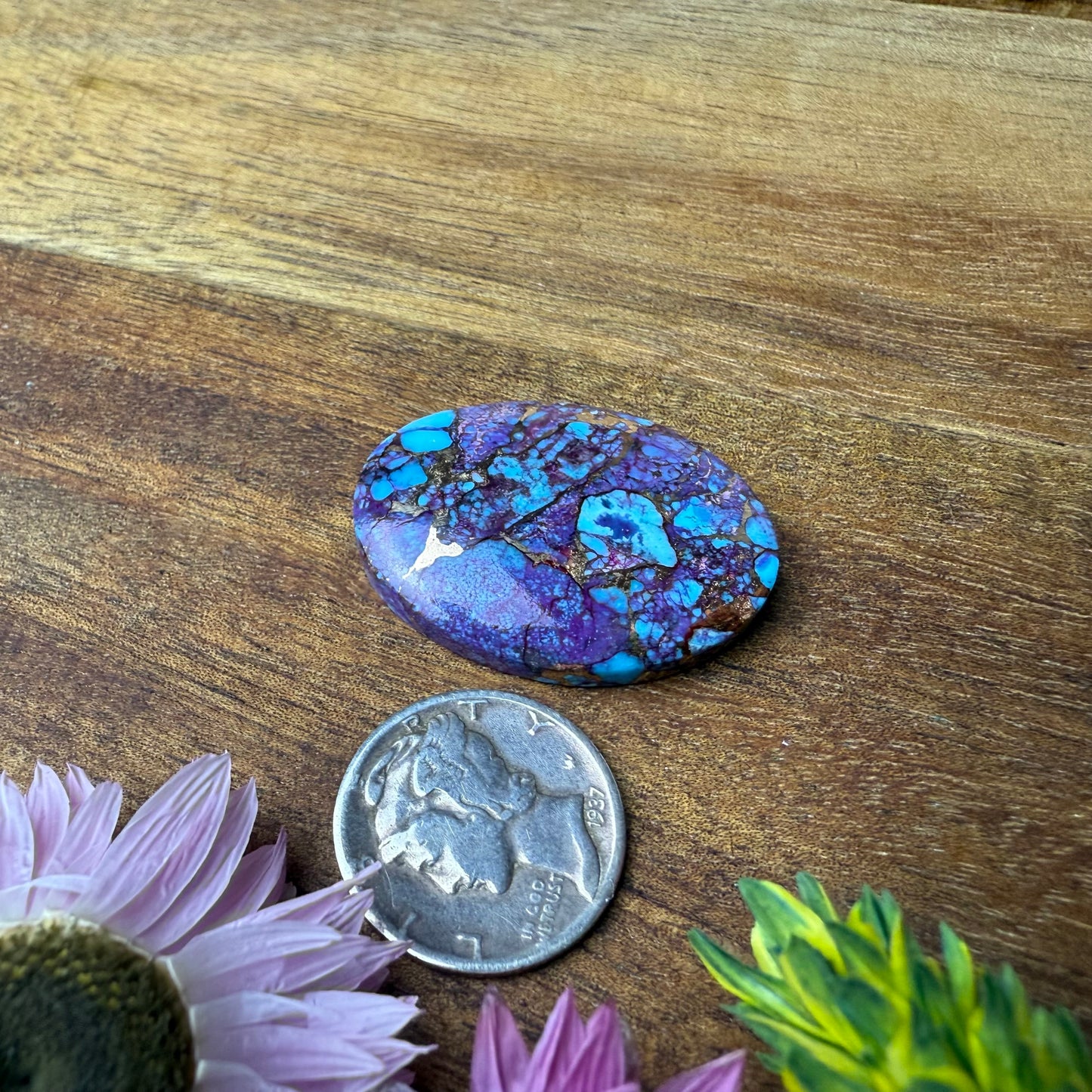 Kingman Composite Cabochon - approx. 30 x 22 x 5.4 mm