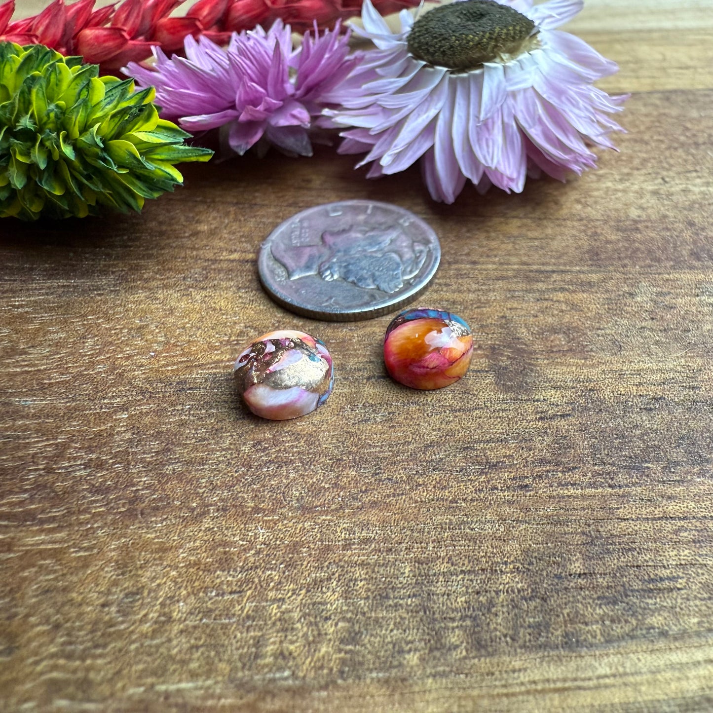 Kingman Composite Cabochon Set of 2 - Mixed Size