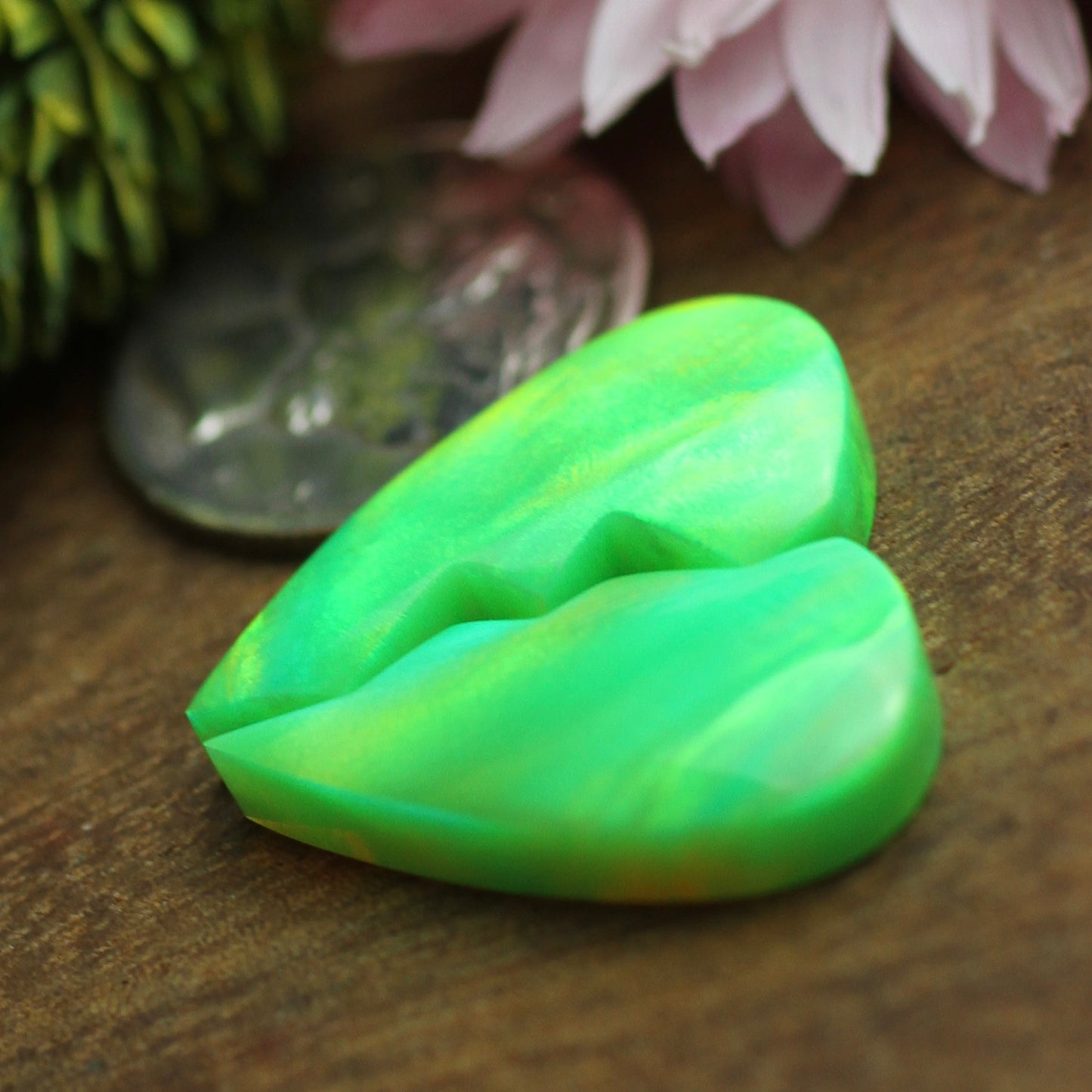 Aurora Opal Cabochon Pair - approx. 21 x 12 mm