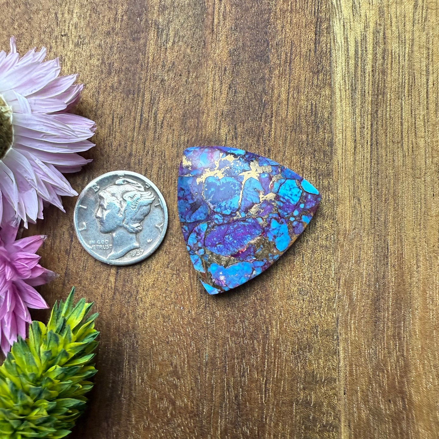 Kingman Composite Cabochon - approx. 26 x 27 x 5.3 mm