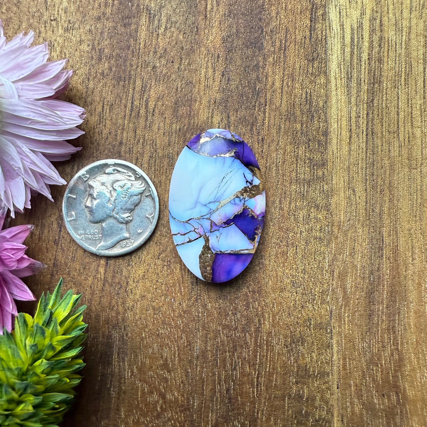 Kingman Composite Cabochon - approx. 27 x 17 x 5.9 mm