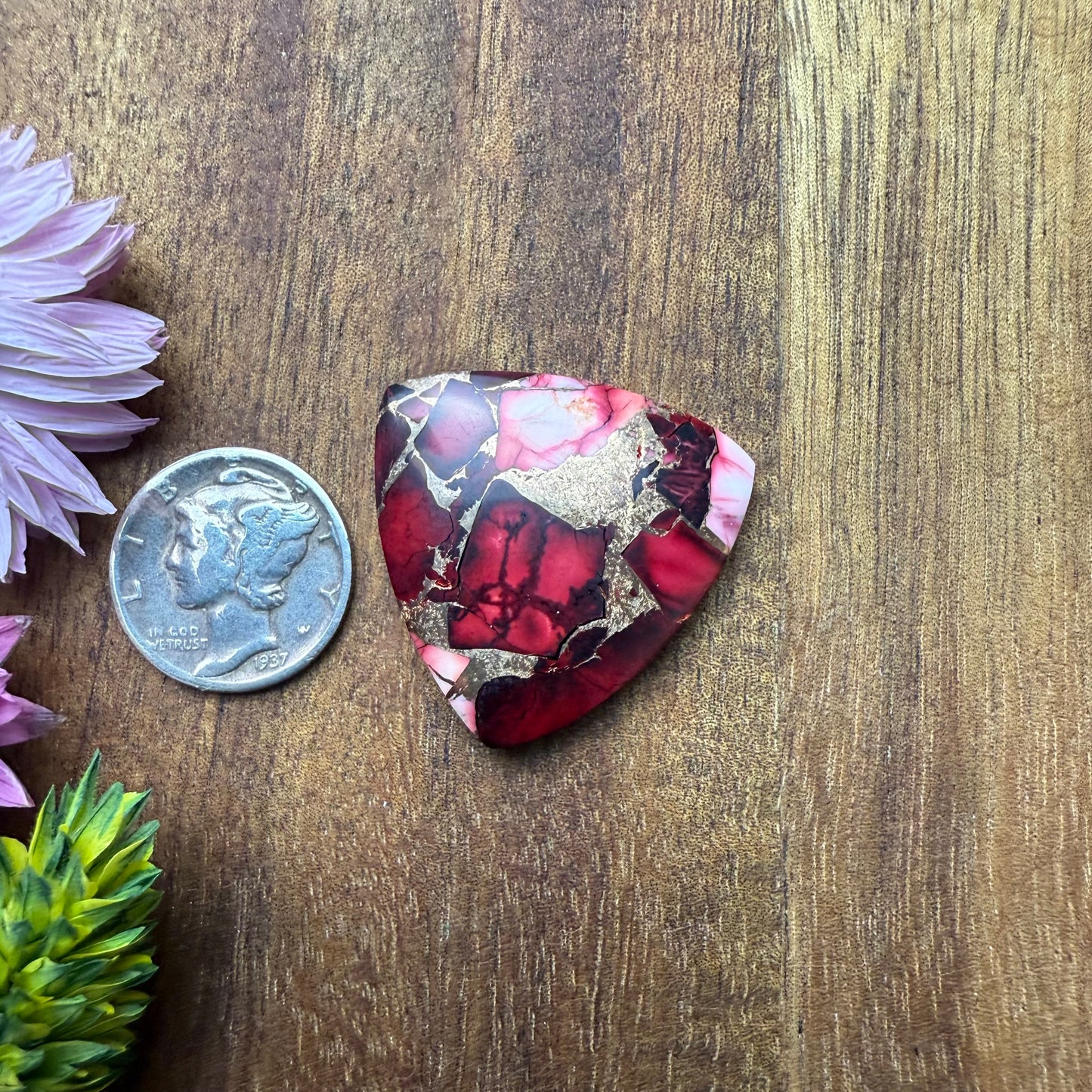 Kingman Composite Cabochon - approx. 27 x 27 x 5.4 mm
