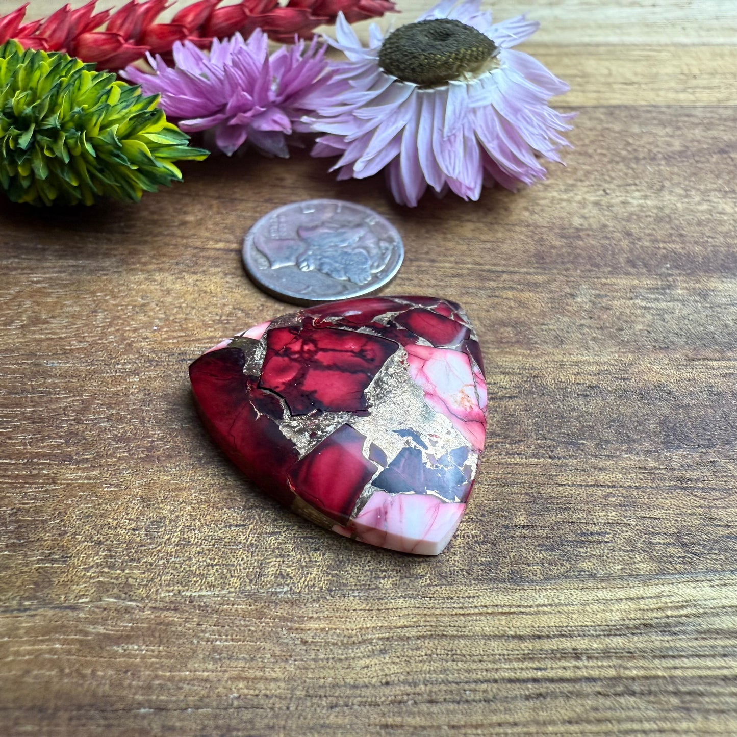 Kingman Composite Cabochon - approx. 27 x 27 x 5.4 mm
