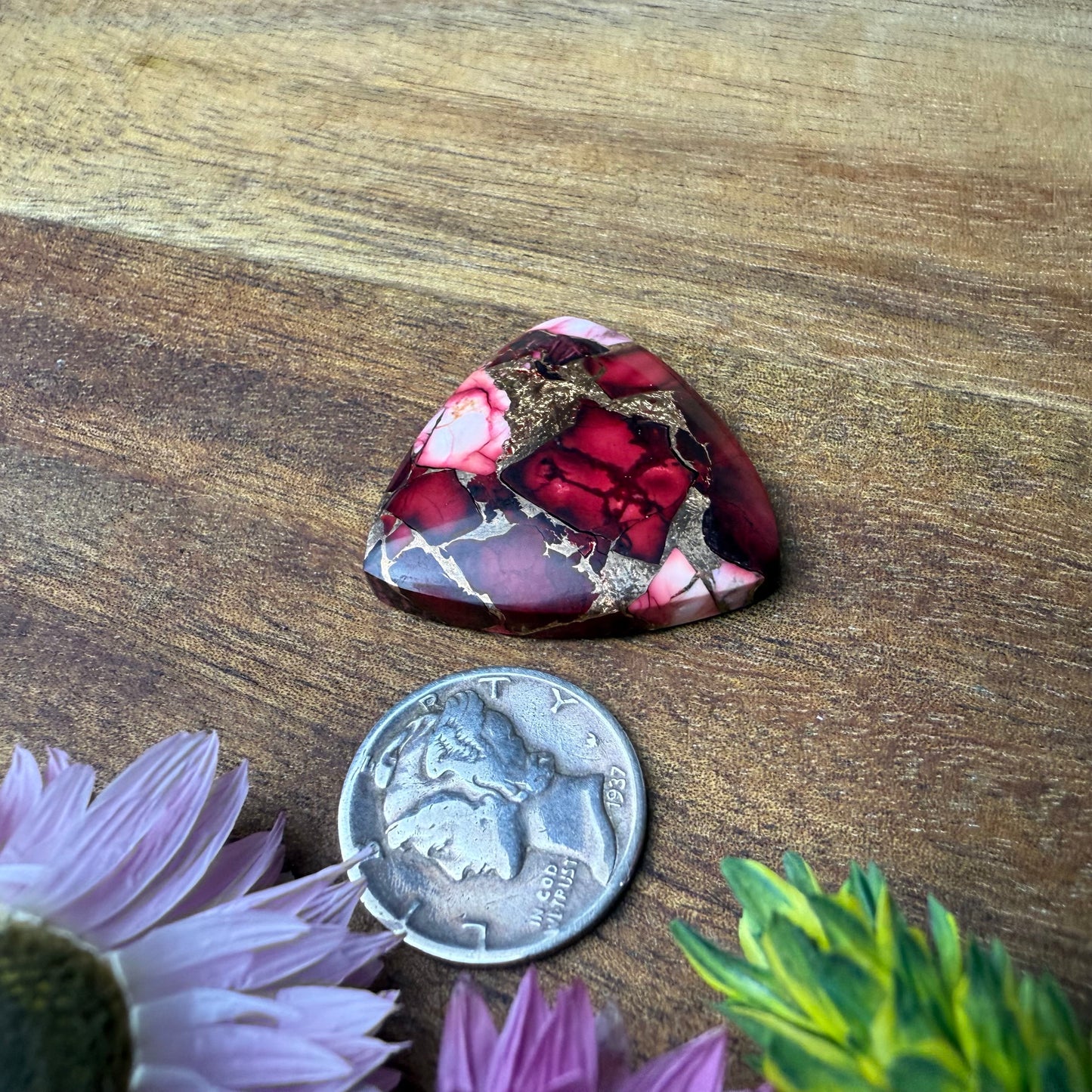 Kingman Composite Cabochon - approx. 27 x 27 x 5.4 mm