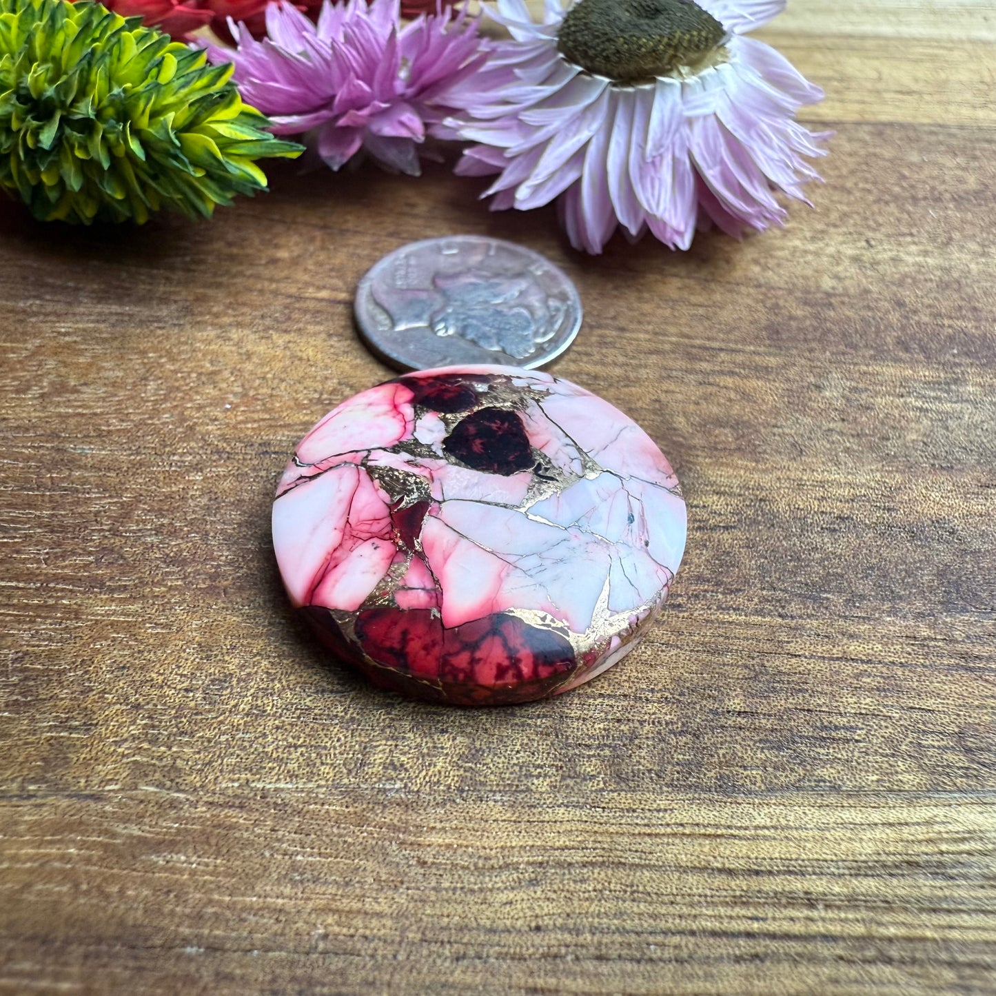 Kingman Composite Cabochon - approx. 25 x 25 x 5.9 mm